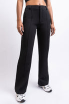 Nova 02Mid Straight Suit Pants - Black