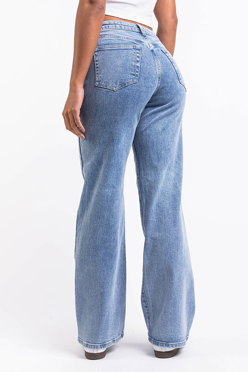 Dina 02Mid Straight Jeans - Mid Blue
