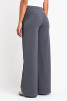 Ciara 01High Wide Suit Pants - Grey