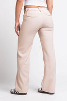 Bonnie 01Low Straight Suit Pants - Champagne
