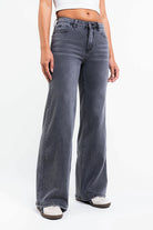Taylor 03Low Wide Jeans - Washed Black